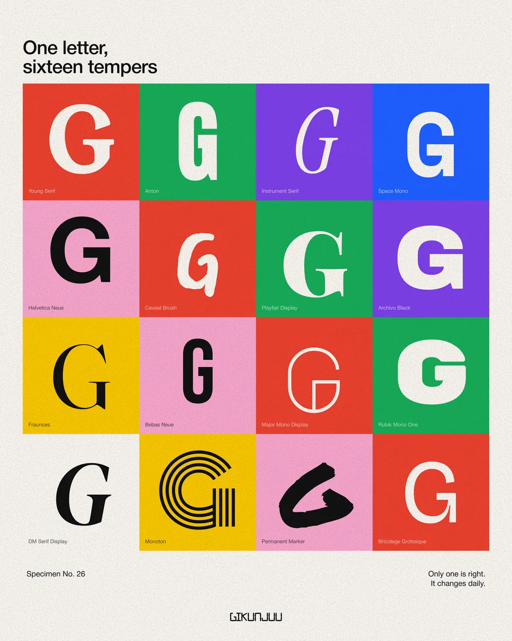 Sixteen Gs