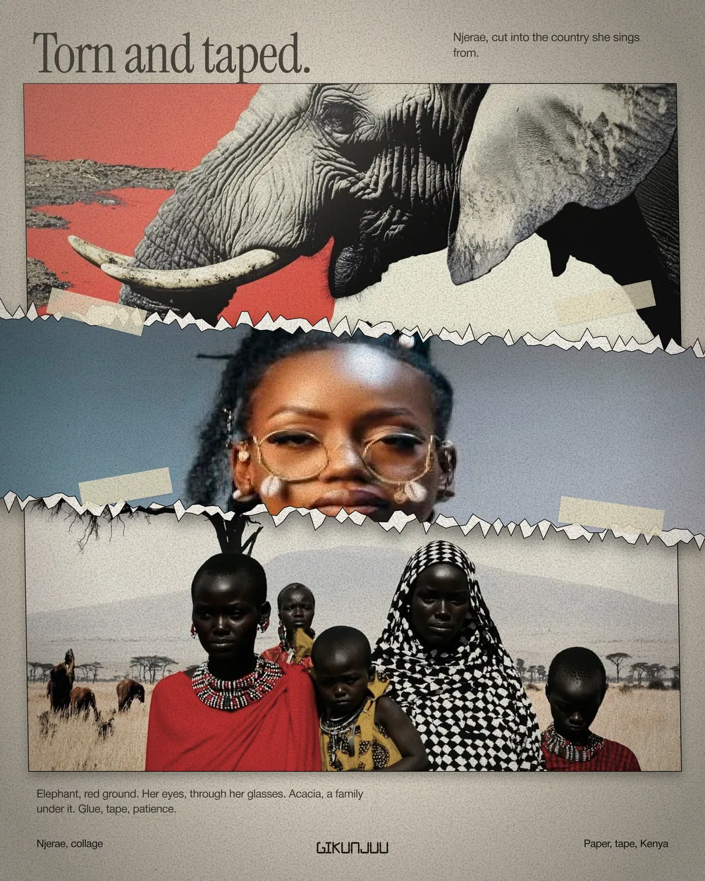 Njerae · Torn and taped