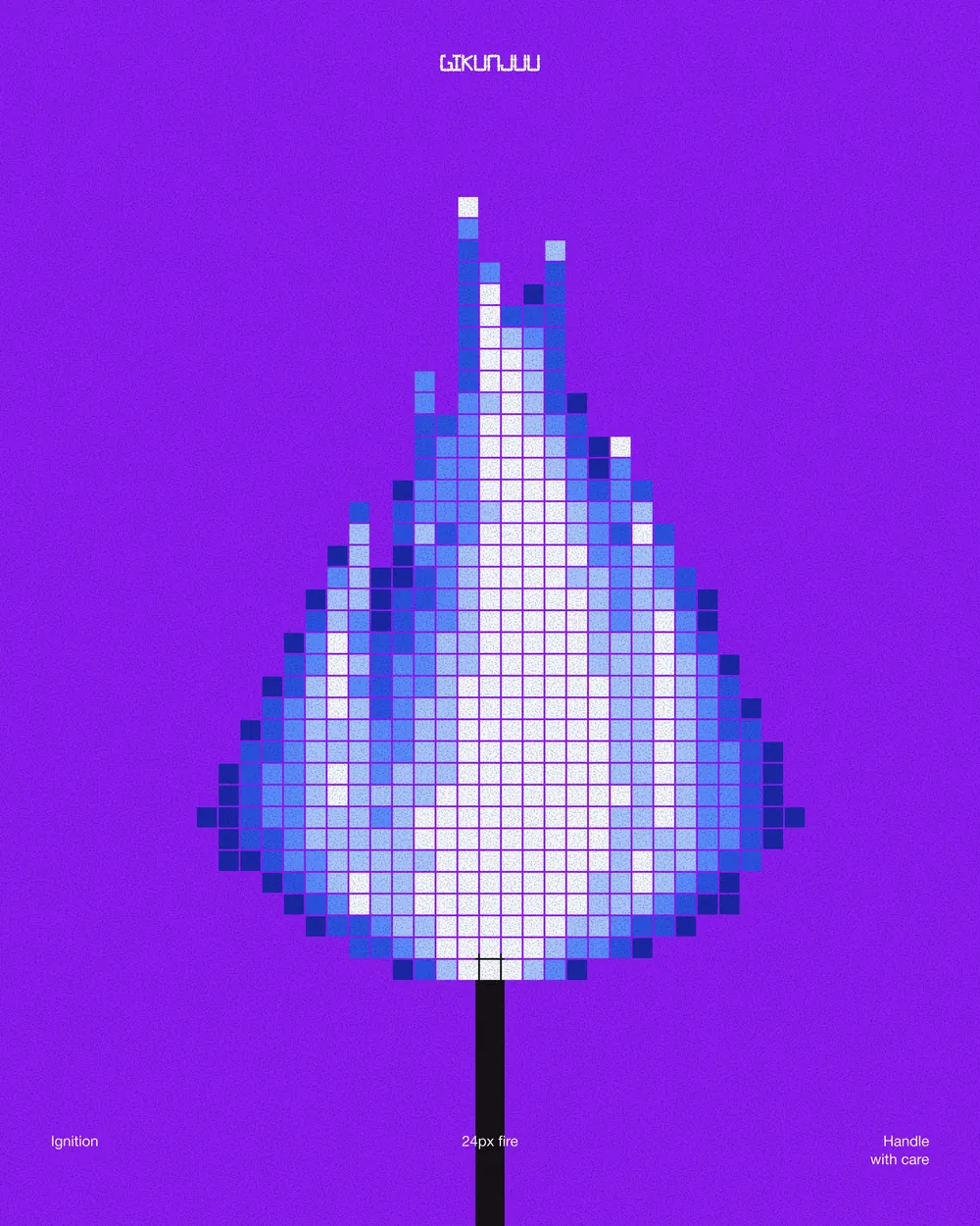 Pixel flame