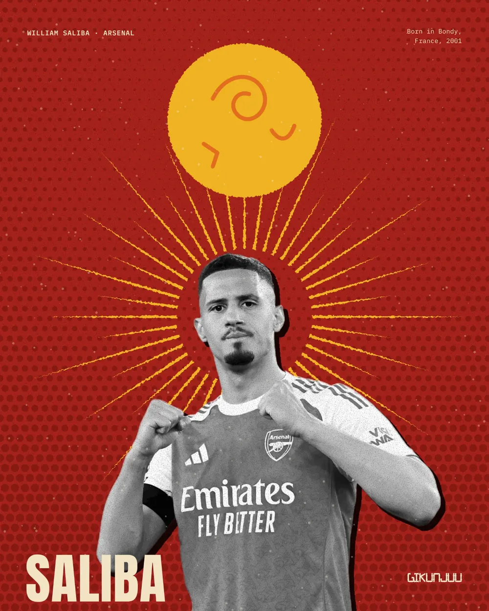 Saliba · Red sun