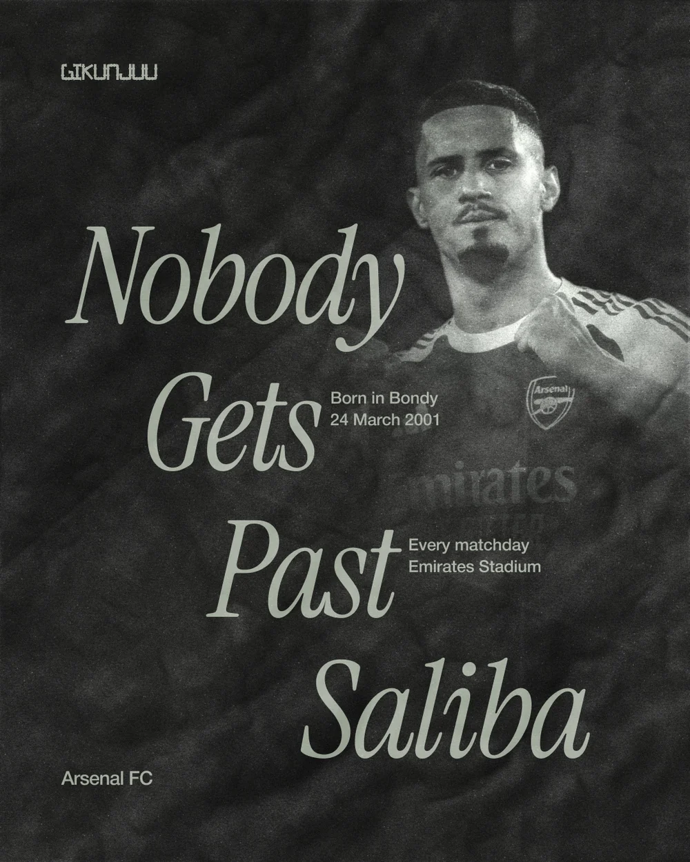Saliba · Nobody gets past