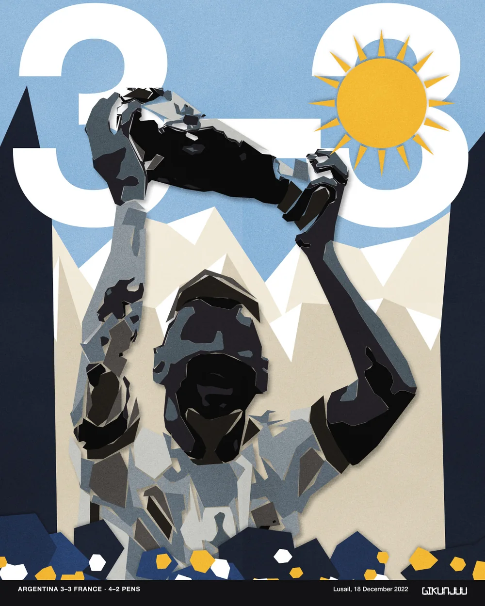 Argentina 3–3 France