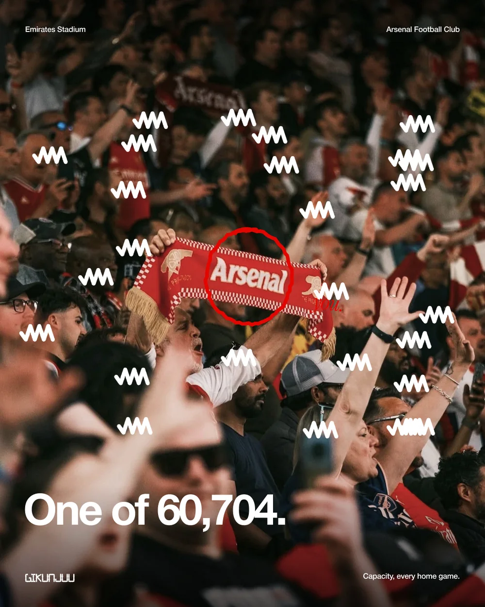 Arsenal · One of 60,704