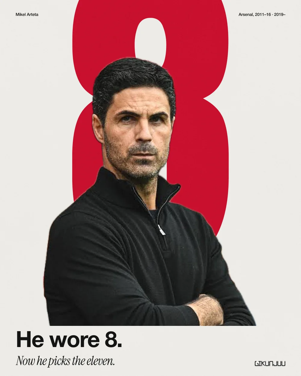 Arteta · He wore 8