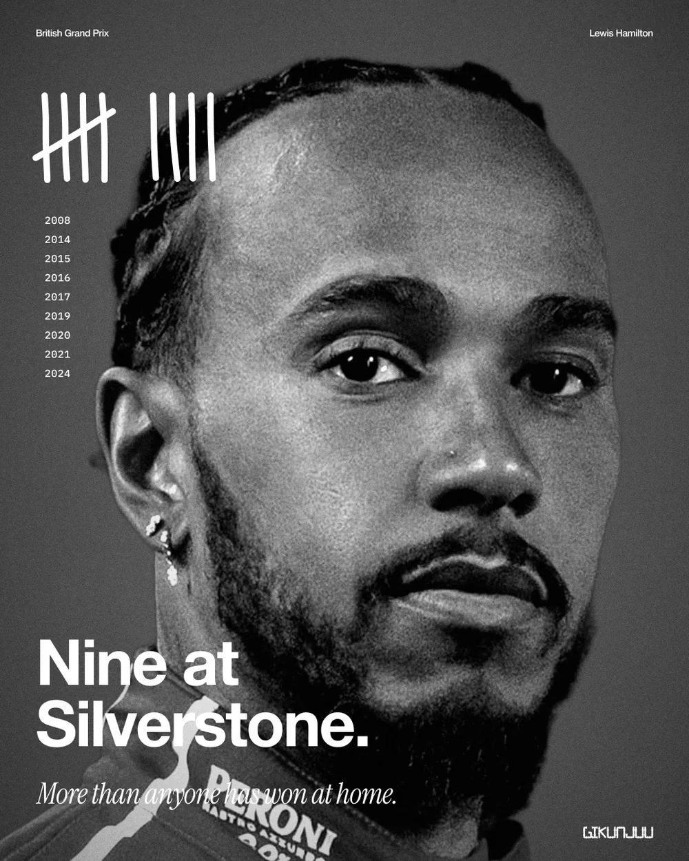 Hamilton · Nine at Silverstone