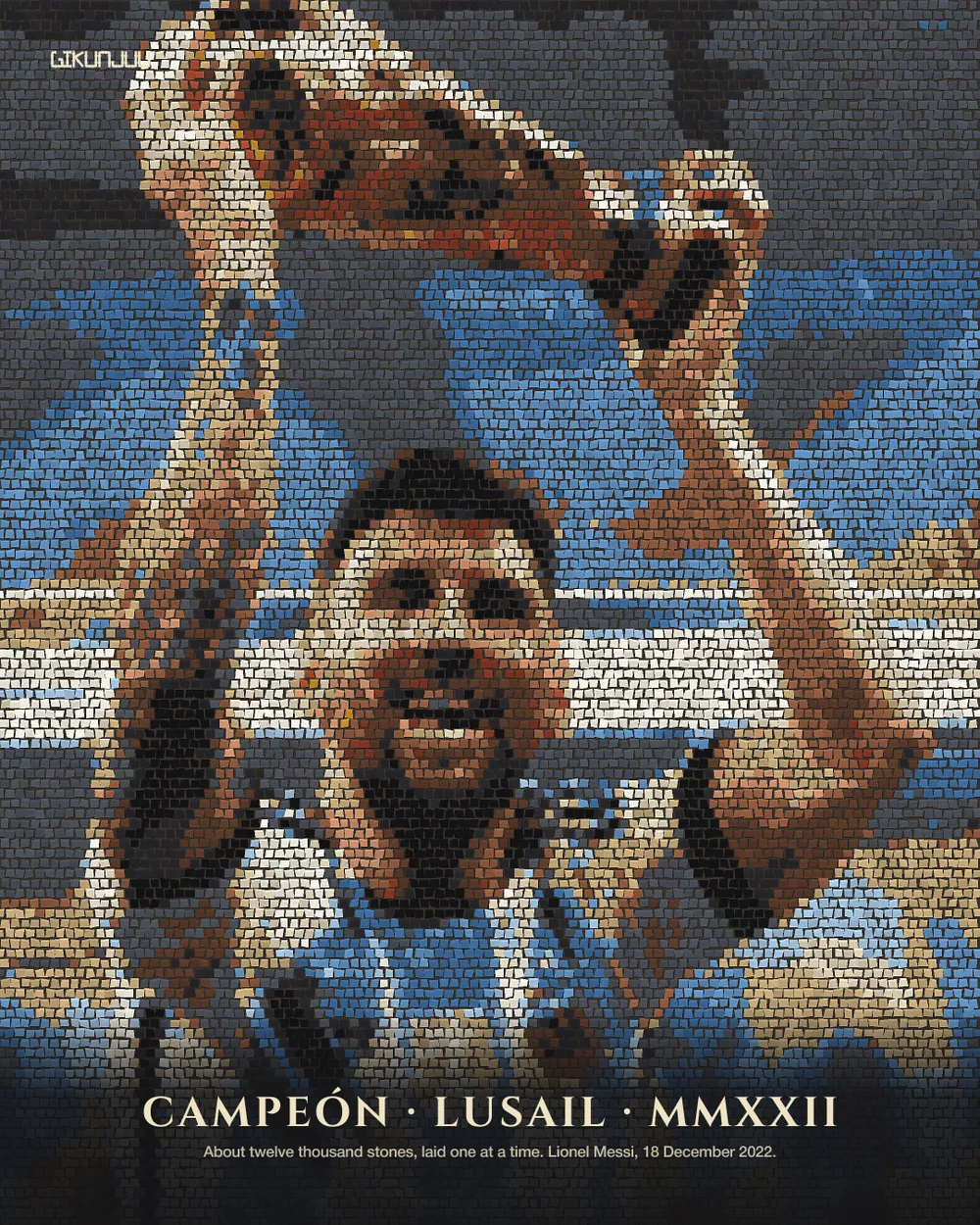 Messi · Lusail, in stone