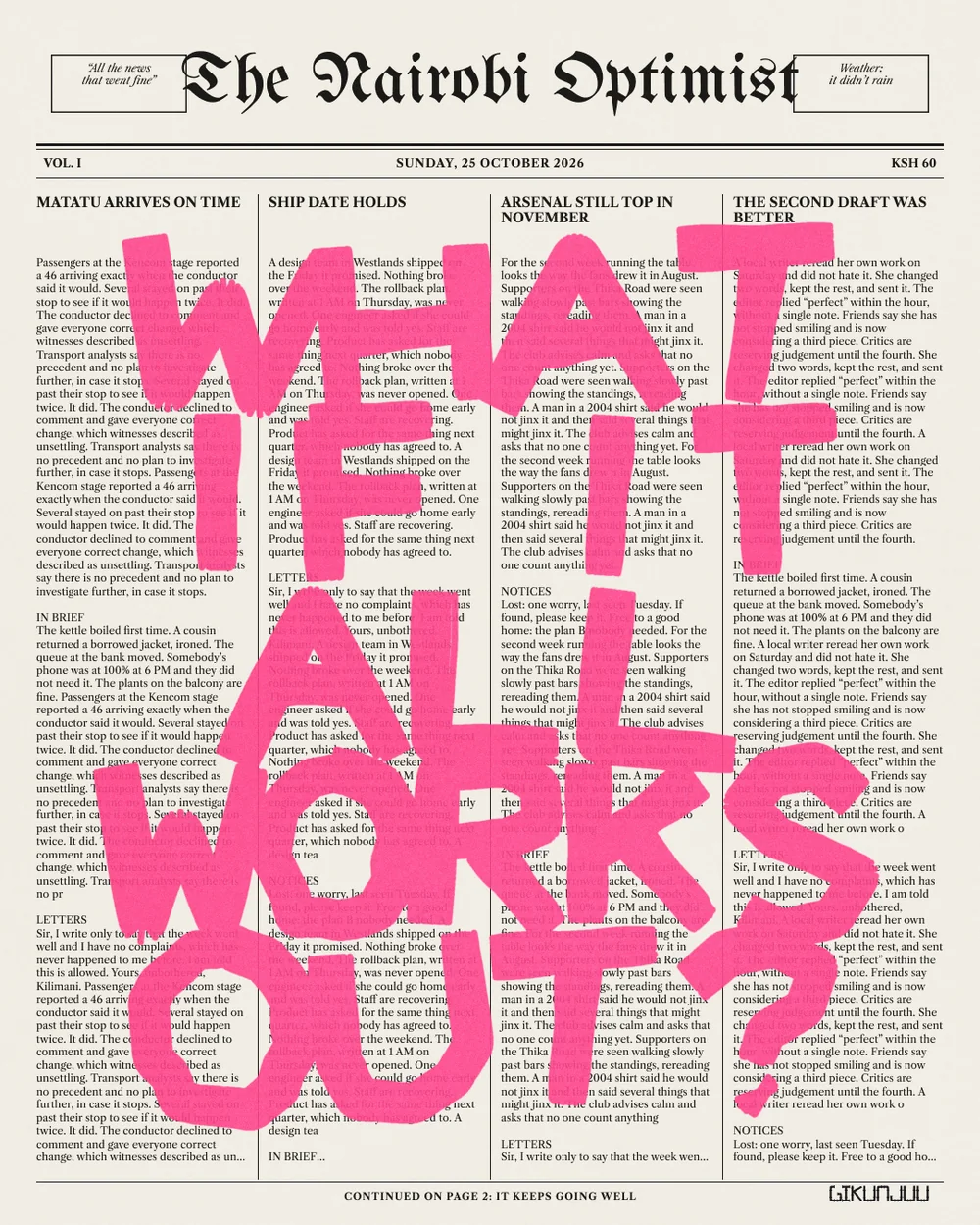 What if it all works out